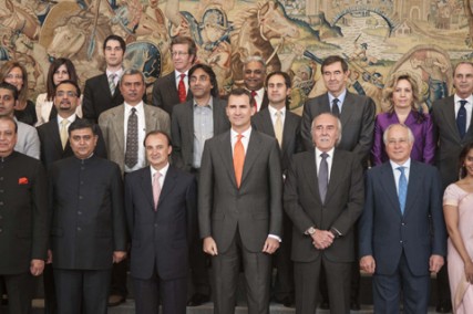 S.A.R. el Príncipe de Asturias recibe a los Futuros Líderes
