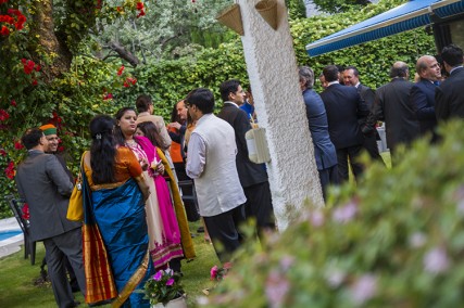 Recepción en la residencia del embajador de India
