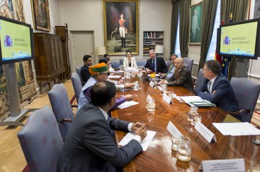 Imagen del encuentro en el Ministerio de Fomento