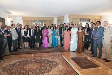 Recepción en la Embajada de la India en Madrid.