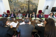 Reunión en el Palacio de Santa Cruz, sede del Ministerio de Asuntos Exteriores y de Cooperación