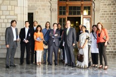 Los Futuros Líderes Indios con Joaquim Llimona, Director de Relaciones Internacionales y Cooperación.
